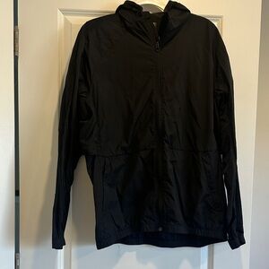 lululemon athletica Black Lightweight Hooded Windbreaker